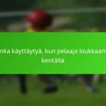 Kuinka käyttäytyä, kun pelaaja loukkaantuu kentällä