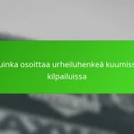 Kuinka osoittaa urheiluhenkeä kuumissa kilpailuissa