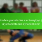 Tiimihengen vaikutus suorituskykyyn ja kirjoittamattomiin dynamiikkoihin