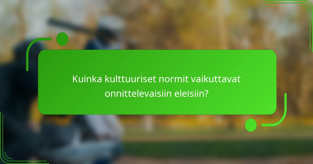 Kuinka kulttuuriset normit vaikuttavat onnittelevaisiin eleisiin?